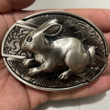 Bullhead Animal Knife, Denim Hip Hop Skateboard, Buckle Belt (Leather Belt not Included)