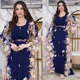 Middle East Print Dress Muslim Robe
