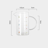 Large-capacity Garden Measuring Cup Kitchen Baking Measuring Tool with Graduated Glass