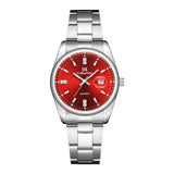 Women’s Quartz Calendar Watch with Waterproof Steel Strap