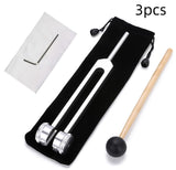 128Hz Acoustic Resonator Set, Weighted Bio-acoustic Tuning Fork for Healing Chakra, Sound Therapy, Stress Reliever