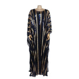 Women's Fashion Mesh Embroidered, Front and Back Sequin with Elastic, Vest Dress