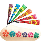 Glitter Hand Painted, Tattoo Cream, Henna Mehndi Cone