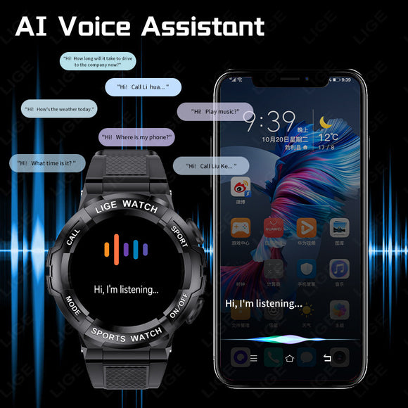 Blood Oxygen Monitoring, Sleep, Bluetooth Calling Smart Watch