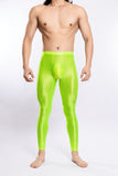 Glossy Silky Bodybuilding Ankle-length Pants for Gyms