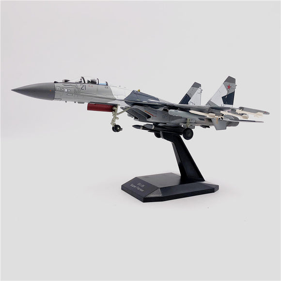 SU35 Fighter Aircraft Model Toy, Snow Fragmented Geometric Camouflage Home Office Display