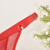 Fishnet Low Waist, Adjustable Pant Belt, T-back Shorts, Women's Fashion