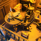 DIY Model, Cottage Magic Book Stand, Assembled Small House, Three-dimensional Building