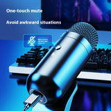 Karaoke Live Desktop Computer USB Wired Microphone