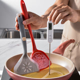 Heat-resistant Silicone Frying Spatula – Wide Mouth Non-stick Cooking Turner (Pack of 2)