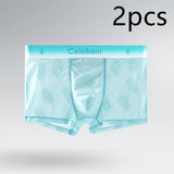Summer Ice Silk, Ultra-thin Breathable, Mesh Boxers