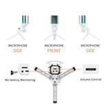 Desktop Game Recording Monitor, Condenser Microphone