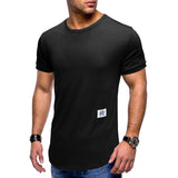 Men’s Solid Color Sports T-shirt – Loose Fit, Short Sleeve Casual Tee