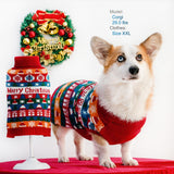 Autumn and Winter Christmas Sweater, Turtleneck 2-leg Dog Clothes