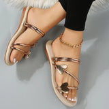 Heart Shape Slippers, Summer Flat Love Beach Shoes for Women