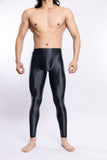 Glossy Silky Bodybuilding Ankle-length Pants for Gyms