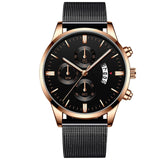 Business Luxury Gifts for Men, Mesh Band Quartz Watch