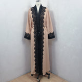 Muslim Women's Lace Dress, Cardigan Robe