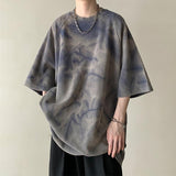 Retro T-shirt, Trendy Loose Wear for Men