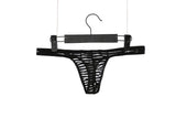 Men's T-shaped Underwear, Breathable Low Waist U Convex Panties (Pack of 2)