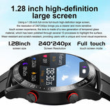 ECG PPG Business Stainless Steel Strap, Bluetooth Call, Smartwatch