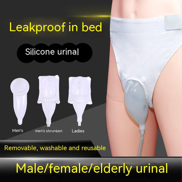 Silicone Breathable Elderly Connection, Urine Bag, Soft Non-side Leakage, Urinary Catheter, Unisex Accessories
