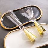 Creative Electroplated Golden Red Wine Glass Model – Decorative Cocktail Room Ornament