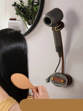 Hair Dryer Shelf Wall Hanging Bracket, Storage Hanger without Punching