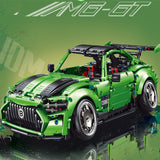 Lie-down Sports Car Assembled Model, Building Blocks Toys