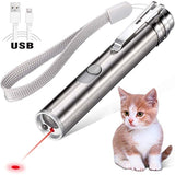 USB Rechargeable Cat Laser Toy – Interactive Pet Teaser Pointer for Playful Exercise & Indoor Activity