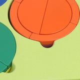 Jigsaw Puzzle Creative Wooden Rainbow Building Blocks