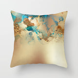 Nordic Watercolor Gold Foil Texture Printing Pillowcase or Cover