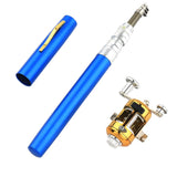 Portable Telescopic Pocket Stream Fishing Rod, 1m Pen, Ice Rod Kit