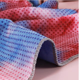 Sweat-absorbent Silicone Point, Non-slip Magic Color Yoga Blanket and Towel