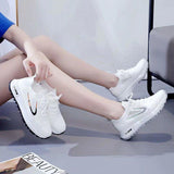 Versatile Flyknit Mesh Casual Sneakers Running Shoes for Young Women and Teens