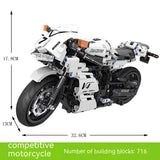 Racing Motorcycle Assembled Building Blocks Model Toy