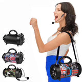 Portable Outdoor Bluetooth Speaker with Mic and Carry Strap