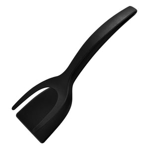 2-in-1 Grip and Flip Tongs, Egg Spatula, Tongs Clamp, Pancake Fried Egg French Toast Omelet Overturned Kitchen Accessories