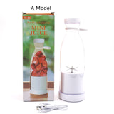 Electric USB Wine Bottle Juicer Cup, 6-leaf Cutter Head for Households