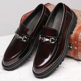 Horse Street Buckle Gommino – Men's Polished Japanese Leather Shoes