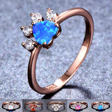 Cute Cat-claw-shaped Ring, Fashion Personality Rhinestone Women's Jewelry