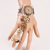 Women's Retro High-end, Lace Ring Gear, Watch Bracelet