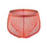 Men's Large Mesh Button Side Slit Boxers