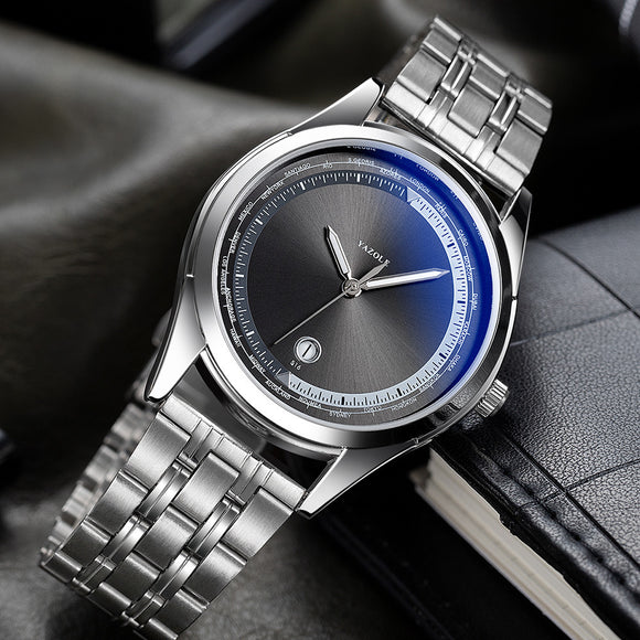 Business Luxury Brand, Steel Luminous Waterproof Relogio Masculino, Sports Men's Wristwatch