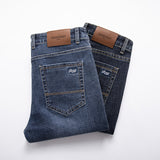 Affordable Luxury Stretch Denim Jeans for Men – Spring & Autumn Business Casual Style