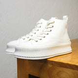 Thick-soled High-top Casual Shoes