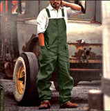 Men’s Casual Cargo Suspender Overalls – Retro Loose Fit Jumpsuit for Daily Wear