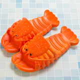 Cute Lobster Slippers for Kids Women Men, Summer Beach Shoes