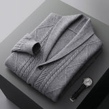 Comfortable Cardigan, Men's Half Turtleneck Cashmere Buttoned Sweater