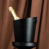 Inclined Stainless Steel Ice Bucket, Household Beer Container